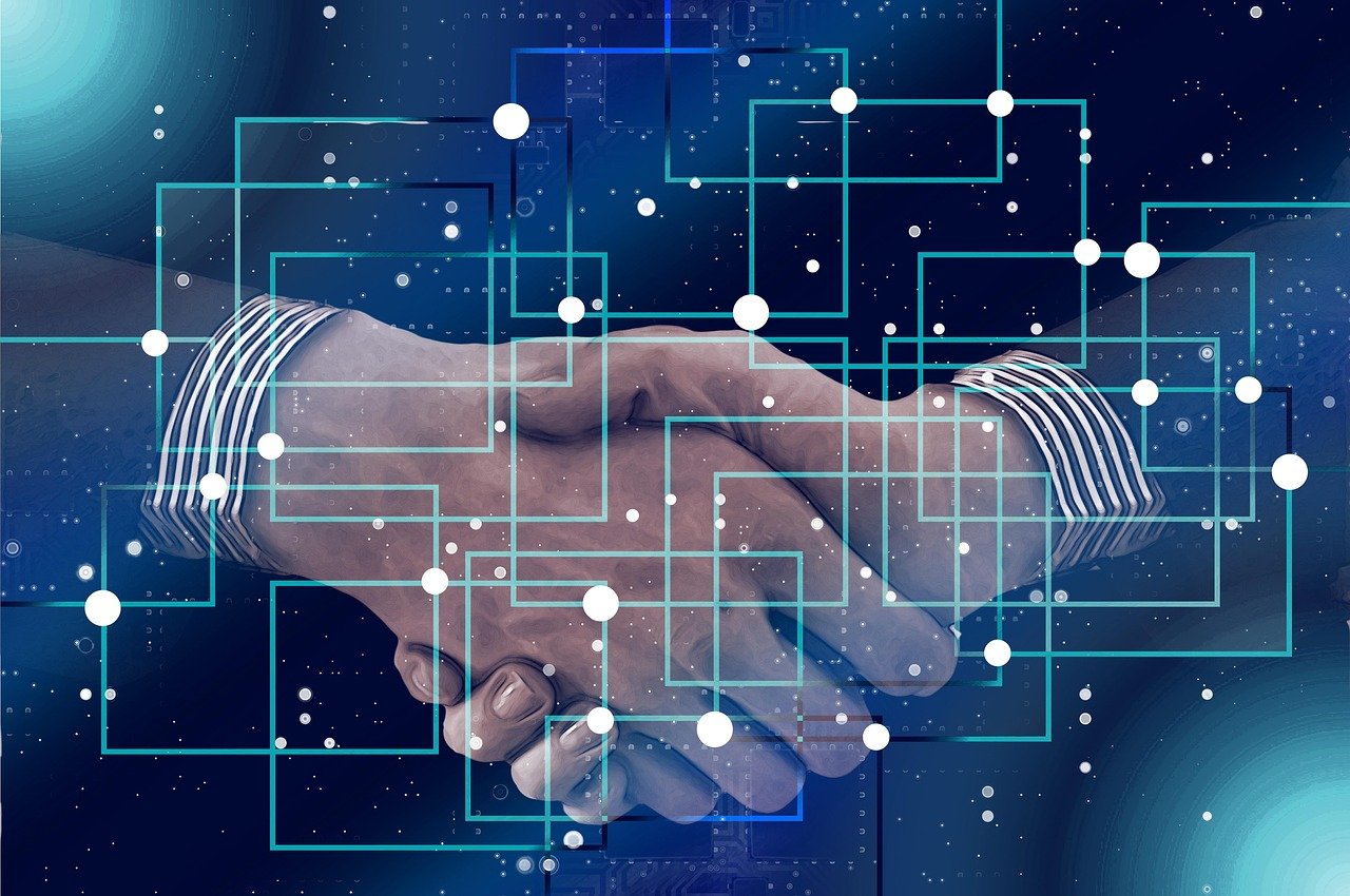 blockchain, people, shaking hands, handshake, data, records, concept, system, communication, consensus, mechanism, transaction, integrity, management, block, data block, concatenation, together, circuit board, conductor tracks, circuits, computer, access, computer viruses, computer virus, data control center, trace, cpu, pc, solder joint, processor, chip, data processing, connections, distributor, electronics, printed circuit board, lines, blockchain, blockchain, blockchain, blockchain, blockchain, handshake, handshake, data, management